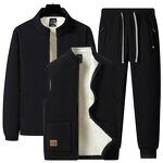 Sportswear Set Supplier - Factory Direct Men's 3-Piece Jacket Vest Set