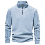 Hoodies Supplier - Factory Custom Stand Collar 1/4 Zip Pullover