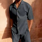 Corduroy Set Manufacturer - OEM/ODM Casual Ribbed Shirt Shorts Two Piece Set