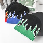 Beanie Hat Manufacturer - OEM/ODM Winter Flame Jacquard Acrylic Hip Hop Hat