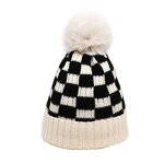 Beanie Hat Manufacturer - OEM/ODM Thick Plaid Jacquard Knit Cuff Hat