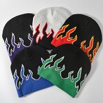 Beanie Hat Manufacturer - OEM/ODM Winter Flame Jacquard Acrylic Hip Hop Hat