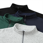 Sweatshirt Manufacturer - OEM/ODM Men's Solid Color 1/4 Zip Hoodies