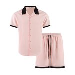 Beach Suit Factory - OEM/ODM Hawaiian Men's Lapel Shirt Shorts Set