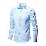 Dress Shirt Factory - OEM/ODM High Elastic Slim Fit Long Sleeve