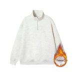 Hoodies Factory - OEM/ODM Custom 420g Quarter Zip Fleece Pullover