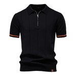 Polo Shirt Factory - OEM/ODM Men's Business Knitted Half Zip Polo