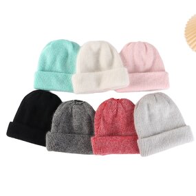 Knitted Hat Factory - OEM/ODM Unisex Solid Color Ribbed Acrylic Beanie