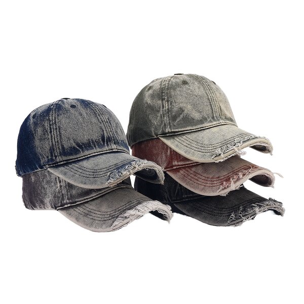 Baseball Cap Manufacturer - OEM/ODM Wholesale Plaid Denim Letter Pattern Hat