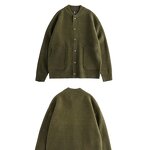 Cardigan Manufacturer - OEM/ODM Men's Loose Casual Crew Neck Jacket