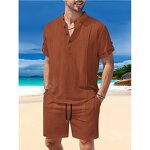 Summer Set Manufacturer - OEM/ODM Multi-Pocket Cargo T-Shirt Shorts Set