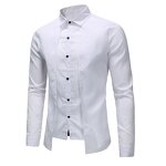Shirt Factory - OEM/ODM Men's Anti-Wrinkle Satin Court Style Shirt