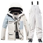 Ski Outerwear Manufacturer - OEM/ODM Winter Patchwork Hooded Jacket Set