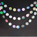 Star Garland Factory - OEM Metallic Laser Crescent Streamer Baby Shower