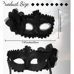 Masquerade Mask Factory - OEM Half Face Women Lace Flower Rhinestone