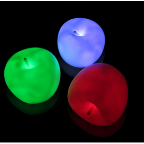Christmas Ornaments Factory - OEM Led Color Changing Tea Light Apple
