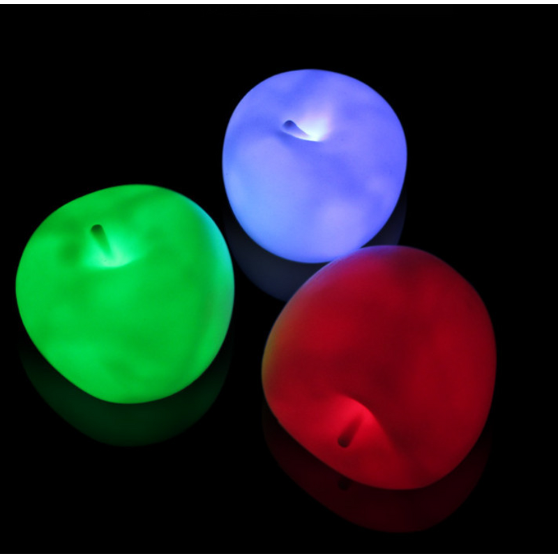 Christmas Ornaments Factory - OEM Led Color Changing Tea Light Apple