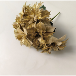 Christmas Ornaments Factory - OEM Artificial Poinsettia Flowers Glitter Bouquet