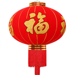 Red Lantern Factory - Bulk Wholesale Flocking Cloth Hanging Decor