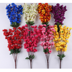 Peach Blossom Bouquet Factory - OEM Artificial Silk Flower Wedding Decor