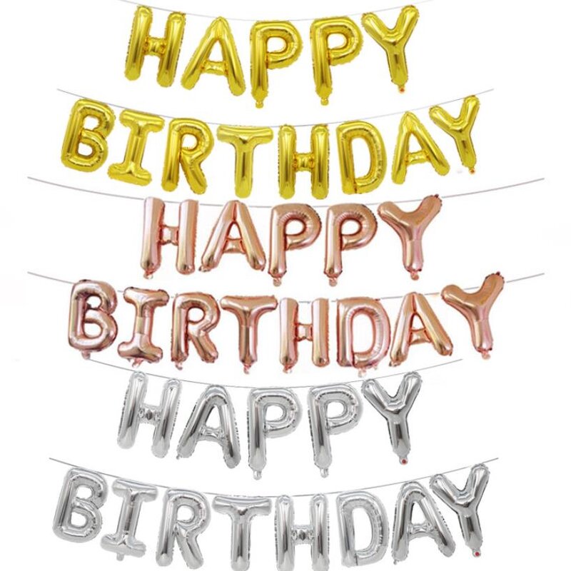 Birthday Balloons Factory - OEM 16 Inch Mylar Foil Letters Party Decor