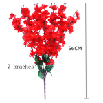 Peach Blossom Bouquet Factory - OEM Artificial Silk Flower Wedding Decor