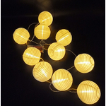 String Lights Factory - OEM 16.4ft 20 Nylon Lanterns Banner LED Hanging