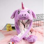 Led Animal Hat Factory - OEM Wild Moving Ears Plush Cute Light up Cap