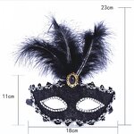 Christmas Mask Factory - OEM Masquerade Leather Feather Inlaid Diamond