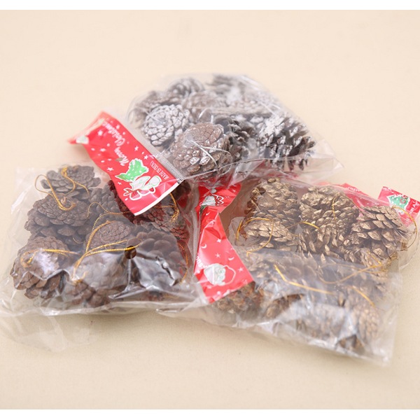 Pine Cones Factory - OEM Mini Snow Christmas Colored Paint Hanging Pendants