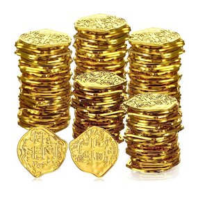 Pirate Coins Factory - OEM Treasure Chest Spanish Doubloon Plastic Coin