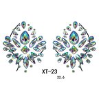 Rhinestone Gems Nipple Covers Factory - OEM Body Bra Jewels Tattoo Sticker