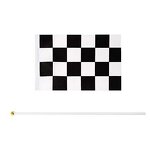 Racing Flag Factory - OEM Checkered Polyester Hand Held Stick Sport Events