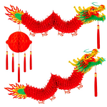 Dragon Garland Factory - OEM 3D Chinese New Year Lantern Decoration