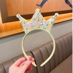 Crown Headband Factory - OEM Double Sides Sequins Princess Girls Hairband