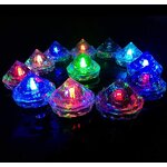 Led Ice Cube Factory - OEM Heart Multi-Color Flashing Liquid Activation
