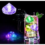 Led Ice Cube Factory - OEM Heart Multi-Color Flashing Liquid Activation