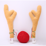 Car Decoration Kit Factory - OEM Christmas Antlers Jingle Bells Reindeer