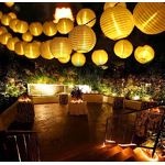 String Lights Factory - OEM 16.4ft 20 Nylon Lanterns Banner LED Hanging