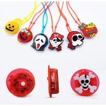 Halloween Necklaces Factory - OEM LED Spider Ghost Pumpkin Party Favors