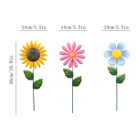 Metal Flower Garden Stakes Factory - OEM Large Colorful Landscape Decor