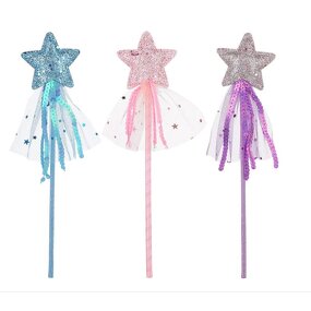 Glitter Wand Factory - OEM Star Princess Fairy Magic Stick Sequins Net
