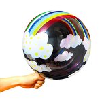 Bobo Balloon Factory - OEM 20'' Rainbow Clouds Transparent Bubble Balloons