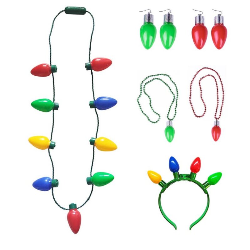 Light up Necklace Factory - OEM Bulb Christmas Halloween Party Favors