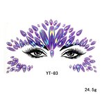Glitter Face Jewel Stickers Factory - OEM Rhinestone Gem Holographic Crystal