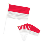 Indonesia Flags Factory - OEM Mini Hand Held Stick 5x8 Inch Parades