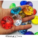 Crystal Diamond Factory - OEM 40MM Large Gemstone Jewels Display Crafts
