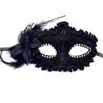 Masquerade Mask Factory - OEM Half Face Women Lace Flower Rhinestone