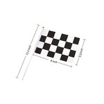 Racing Flag Factory - OEM Checkered Polyester Hand Held Stick Sport Events