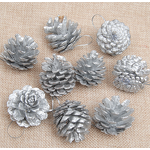 Pine Cones Factory - OEM Mini Snow Christmas Colored Paint Hanging Pendants